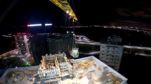 Крановщик. Короткое видео ночной смены