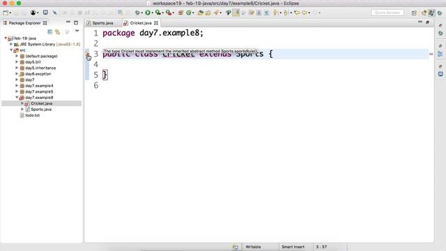 Day-7 Constructor chain example with #abstract class in #java