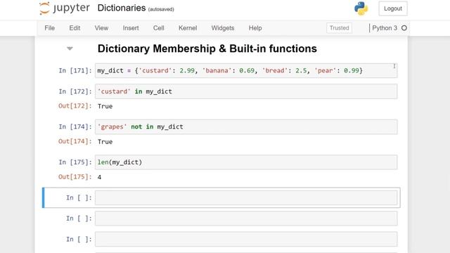 Dictionary Functions in Python | Day 16 | Code Cult