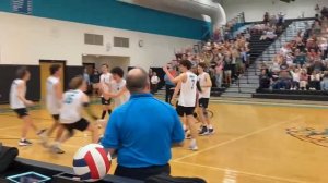 Final point of Glen Allen boys volleyball’s 3-0 Region 5C championship win over Deep Run Nov. 7