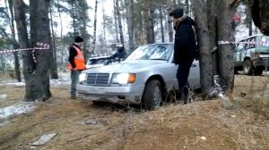 Mercedes Bens W 124 auf Russischen Straßen | Мерседес  W124 на бездорожье России