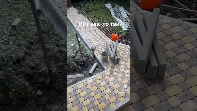 Укладка брусчатки, Установка бордюров. смотреть онлайн