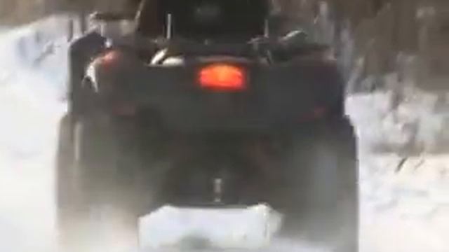 Особенности управления квадроциклом зимой. Видео. смотреть онлайн