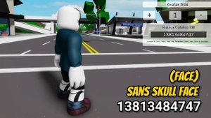 Aku Membuat SANS UNDERTALE AU Di Brookhaven W/ID & Accessories Name - Roblox Part 2