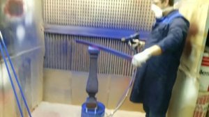 окраска дерева в электростатическом поле