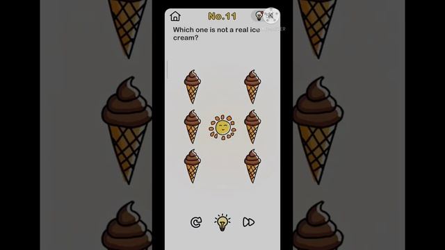 BRAIN OUT | LEVEL 11 | WHICH ONE IS NOT A REAL ICECREAM | SHARP MIND | SOLUTION | BRAIN GAMES