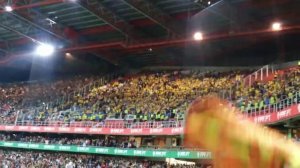 Portugal team supporters against Sweden.