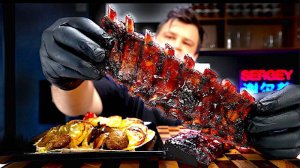 АСМР ЕДА / ASMR РЕБРЫШКИ BBQ / МУКБАНГ ОВОЩИ НА ГРИЛЕ С ГРИБАМИ И ОСТРЫМ ПЕРЦЕМ