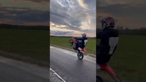 стант на питбайке
