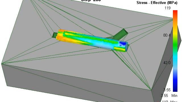 Объемная штамповка с помощью DEFORM-3D