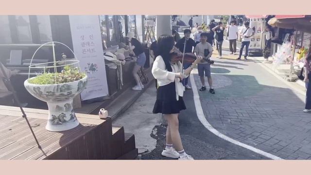 하울의 움직이는 성ost   인생의 회전목마 바이올린 