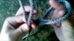 Как вязать узел заячьи уши (Двойной проводник)
