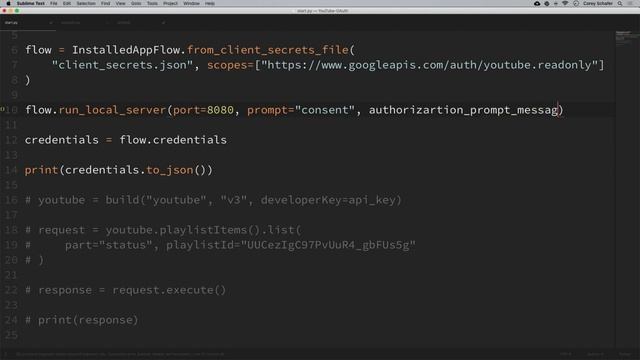 Python YouTube API Tutorial: Using OAuth to Access User Accounts