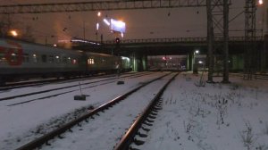 ЭП2к с фирменным пассажирским поездом №10 "Жигули" Москва - Самара