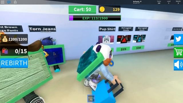 СИМУЛЯТОР ШОПОГОЛИКА в РОБЛОКС - Roblox Shopping Simulator смотреть онлайн