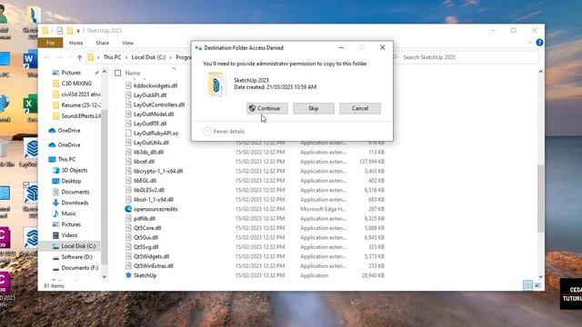 Sketchup Pro 2023 Error on Startup Fix || Sketchup Bug fix