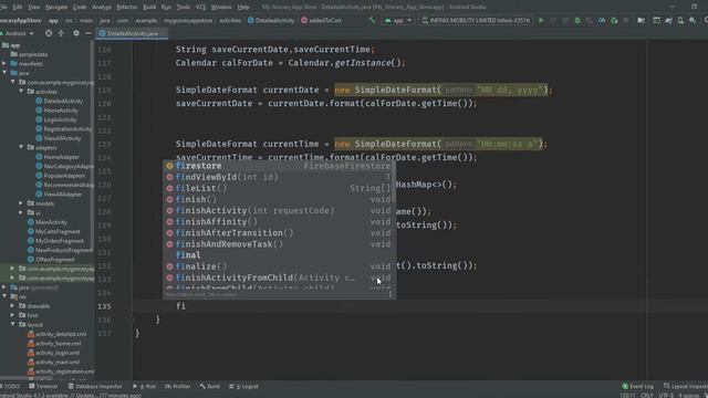 Add To Cart In Android Studio | Firebase | How To Make Grocery App In Android Studio |Java |Firebas