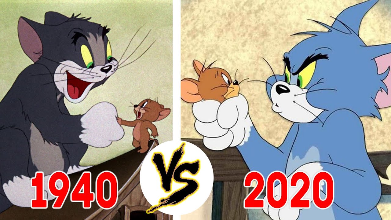 Как менялись Том и Джерри с 1940 - 2020 год. смотреть онлайн