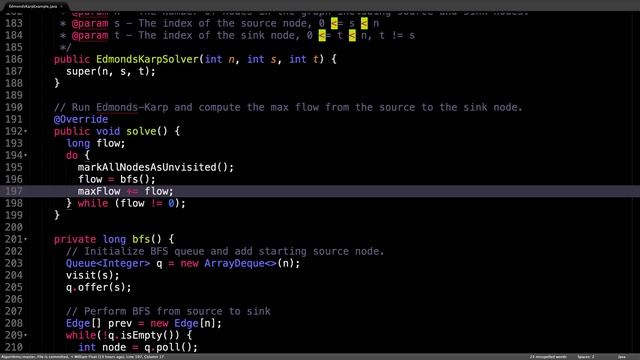 Edmonds Karp Algorithm | Source Code