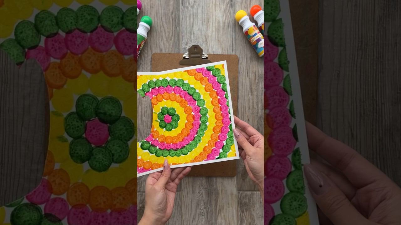 Рисуем открытку к 8 марта dot markers (дот маркерами)