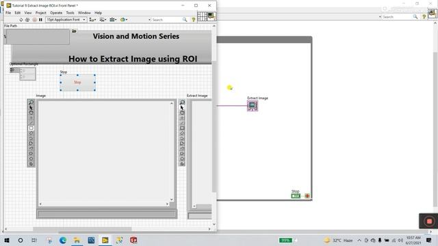 LabVIEW | Tutorial 9 How to Extract Image using ROI | Vision and Motion Series смотреть онлайн