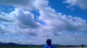 Запуск радиоуправляемой реактивной модели самолёта.