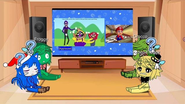 Froggy,Kitty,Crocco,Golden Froggy react Mario react Nintendo memes смотреть онлайн