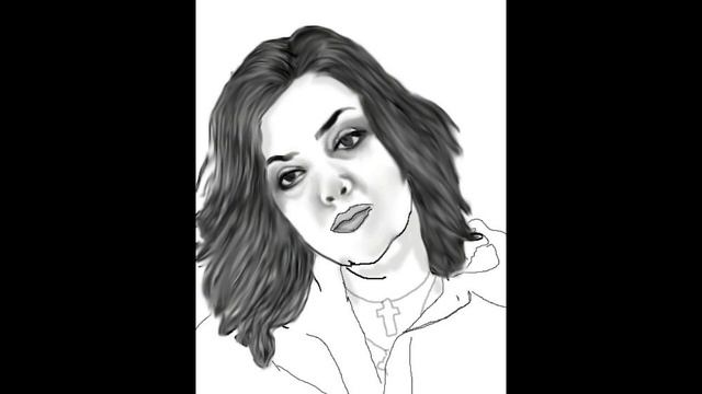 Drawing with charcoal pencil..Рисунок угольным карандашом..الرسم بقلم الفحم смотреть онлайн