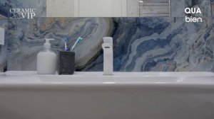 Дизайн ванной комнаты, интересные решения интерьера ванной комнаты из Керамогранита #Bien