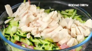 Салат с Куриной Грудкой Который Ешь и Хочется Еще!
