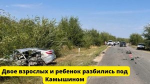 Двое взрослых и ребенок разбились под Камышином