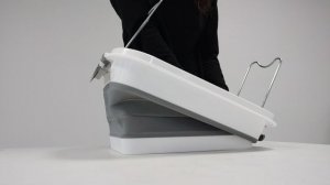 Таз складной силиконовый 10л., с крышкой.mp4