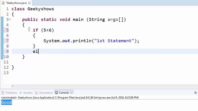 36. If else Statement in Java Programming (Hindi)