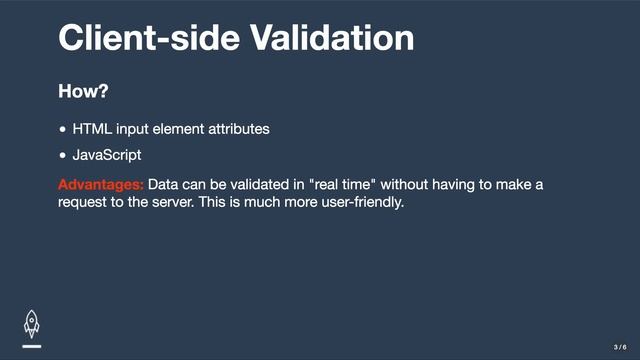 Introduction to Server-side Validation