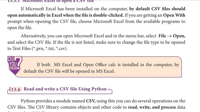 Ch 13 Rules, read CSV file   python