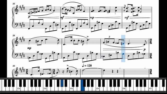Nocturne C Sharp Minor  Chopin Piano with Sheet Music
