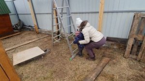 Как сделать навес/загон для кур своими руками.