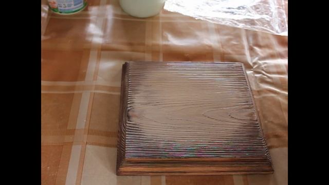 Как нанести декупажную карту на деревянную поверхность? | Доска с обжигом смотреть онлайн