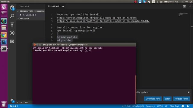 Angular 9 tutorial #2 install