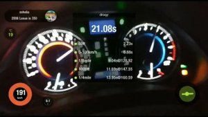 306HP Lexus IS350 0-100,1/4m,100-200 Dragy Test +19/+21