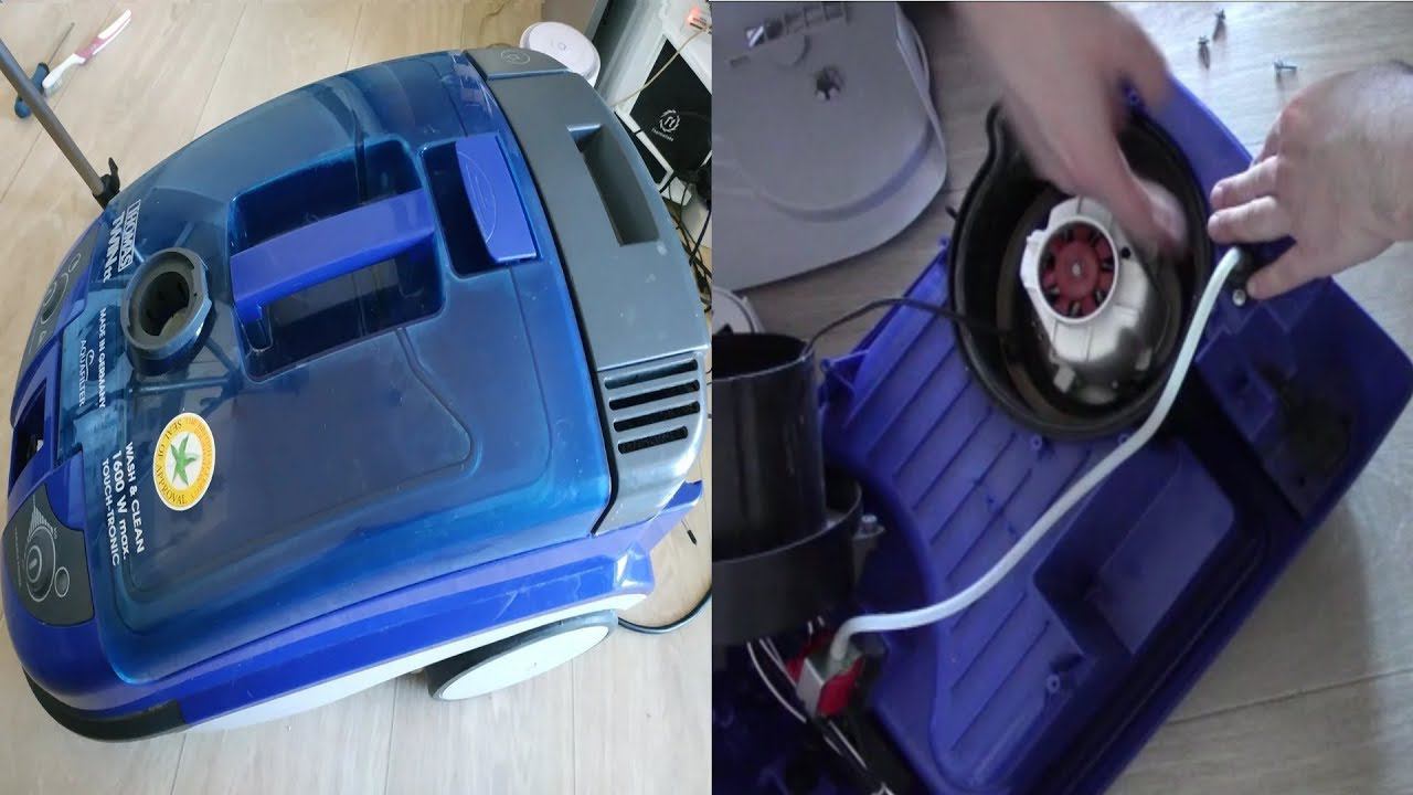 Разбор пылесоса Thomas Twin TT made in Germany. Чиню кнопку пуск смотреть онлайн