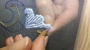 Мастер-класс. Люневильская вышивка. Фантазийный элемент./Luneville embroidery/刺繡