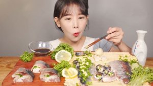 직접 만든 고등어초절임 ? (시메사바) 완전 성공적 먹방 Raw mackerel SHIME SABA [eating show]mukbang korean food