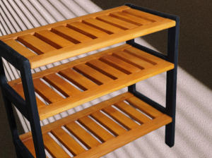 Этажерка 3 полки из массива дерева