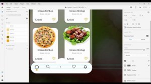 Food Delivery App UI UX Design with Glass Effect   In Adobe XD | UI UX Design Tutorial.