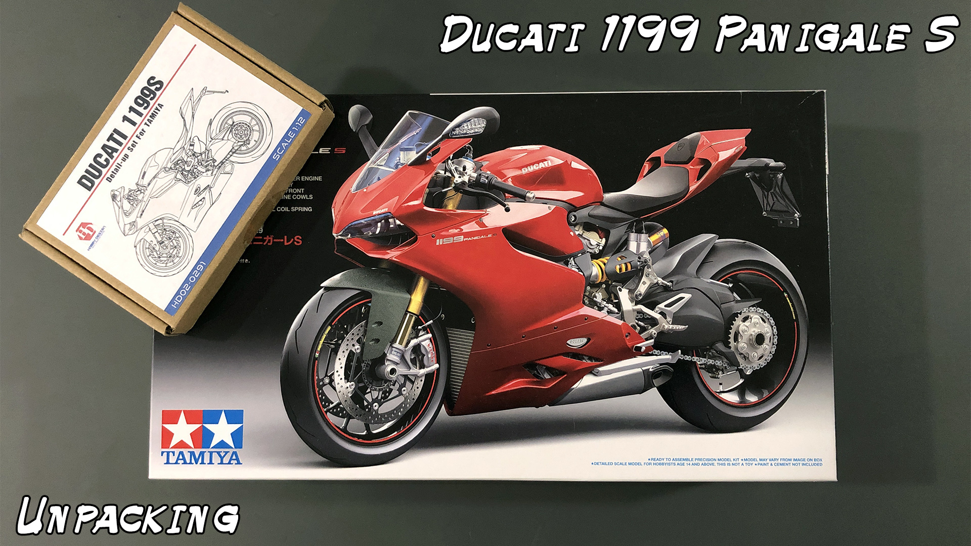 Распаковка 1/12 Ducati 1199 Panigale S + detail up set