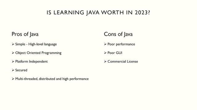 Is learning Java worth in 2023?