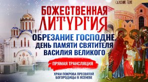 БОЖЕСТВЕННАЯ ЛИТУРГИЯ. ОБРЕЗАНИЕ ГОСПОДНЕ. ДЕНЬ ПАМЯТИ СВЯТИТЕЛЯ ВАСИЛИЯ ВЕЛИКОГО