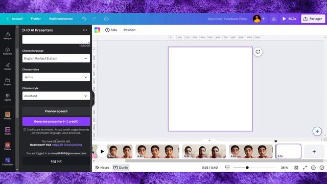 (No D-ID) CréER votre propre Avatar Animé Gratuit avec Canva | Créer des vidéos animées une IA Canv смотреть онлайн