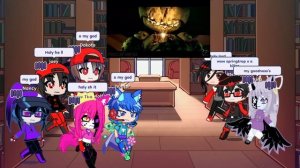 Gacha life reacts to left behind (springtrap)